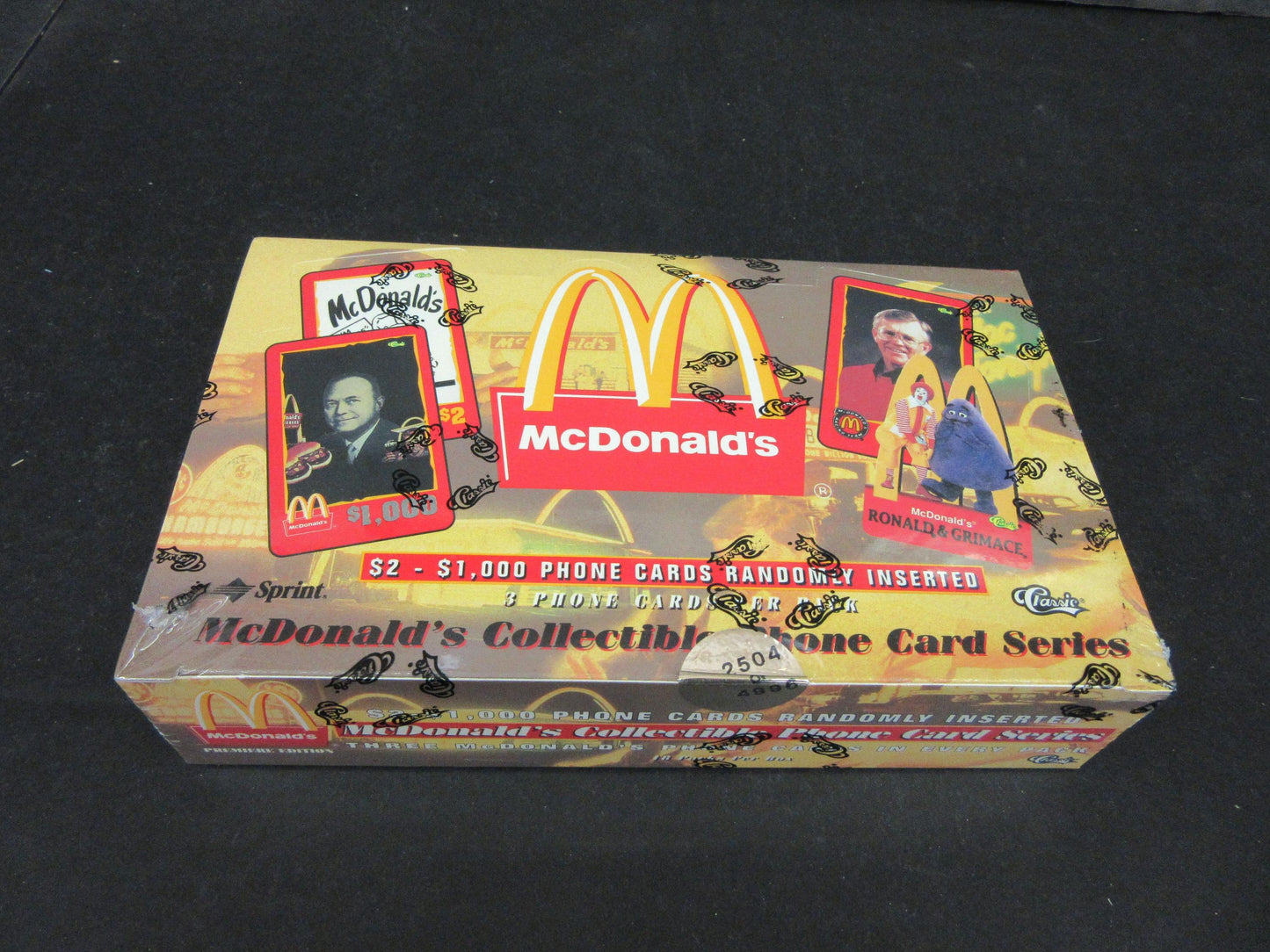 1996 Classic McDonald's Collectible Phone Series Cards Box