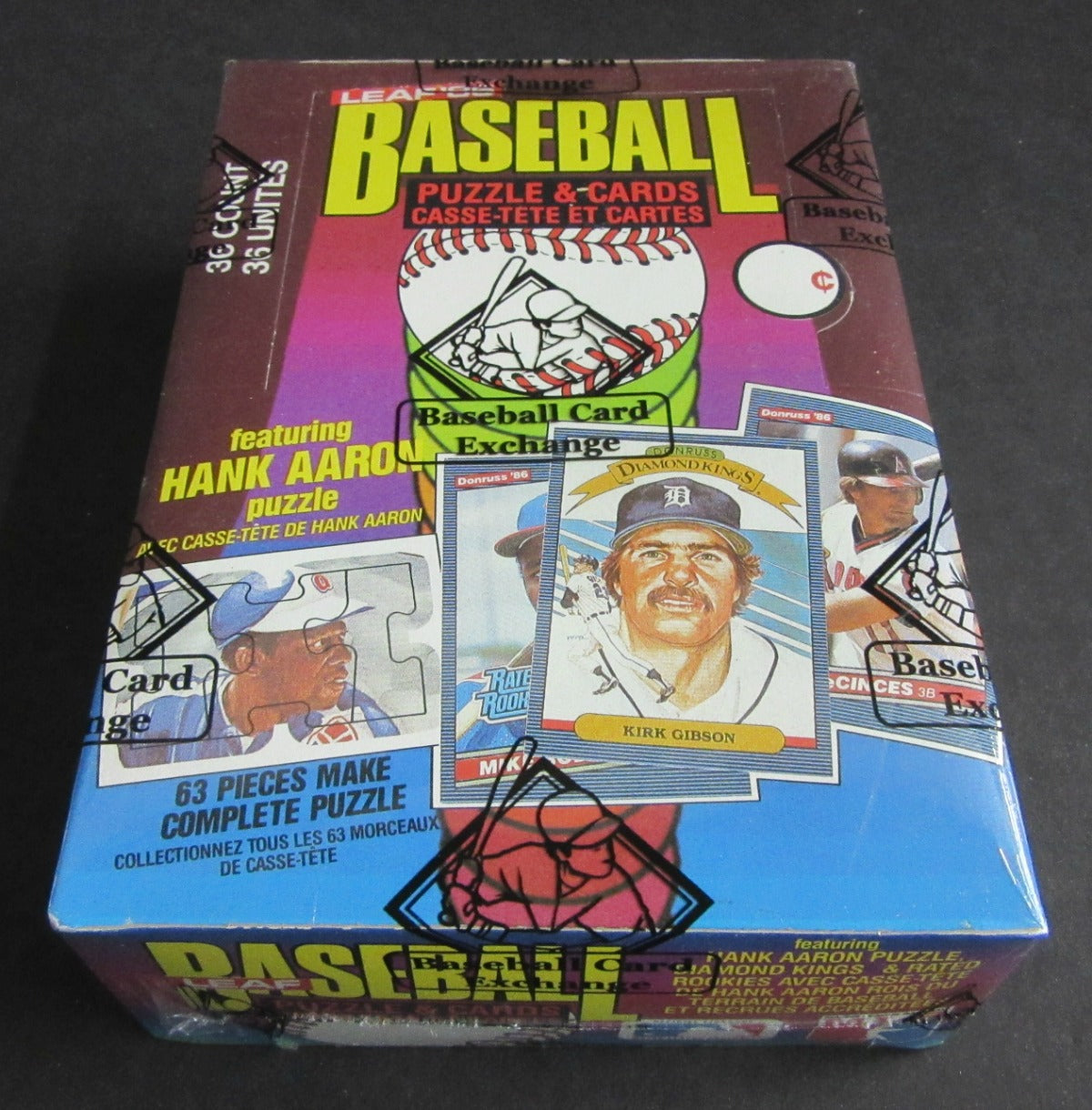 1986 Donruss Leaf Baseball Unopened Wax Box (FASC)