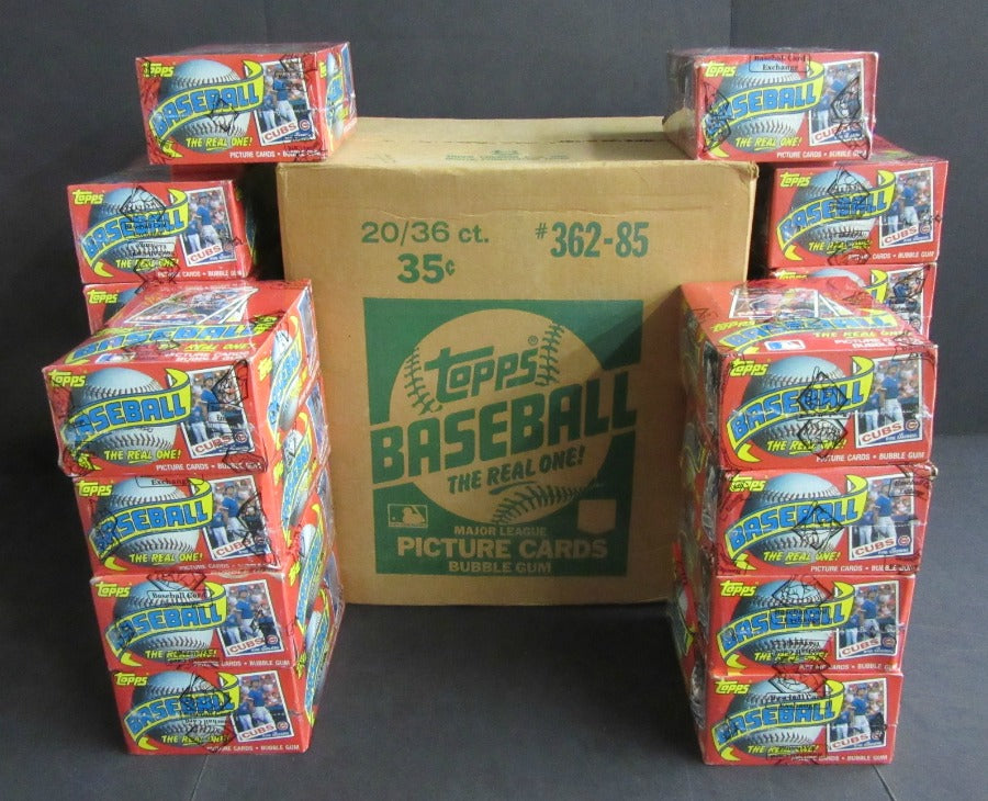 1985 Topps Baseball Unopened Wax Case (20 Box) (BBCE)