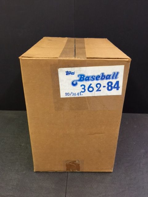 1984 Topps Baseball Unopened Wax Case (1982 Display) (20 Box) (BBCE)