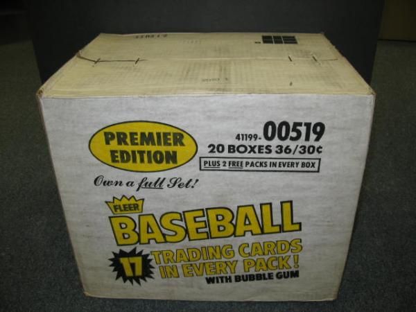 1981 Fleer Baseball Unopened Wax Case (20 Box) (Sealed)