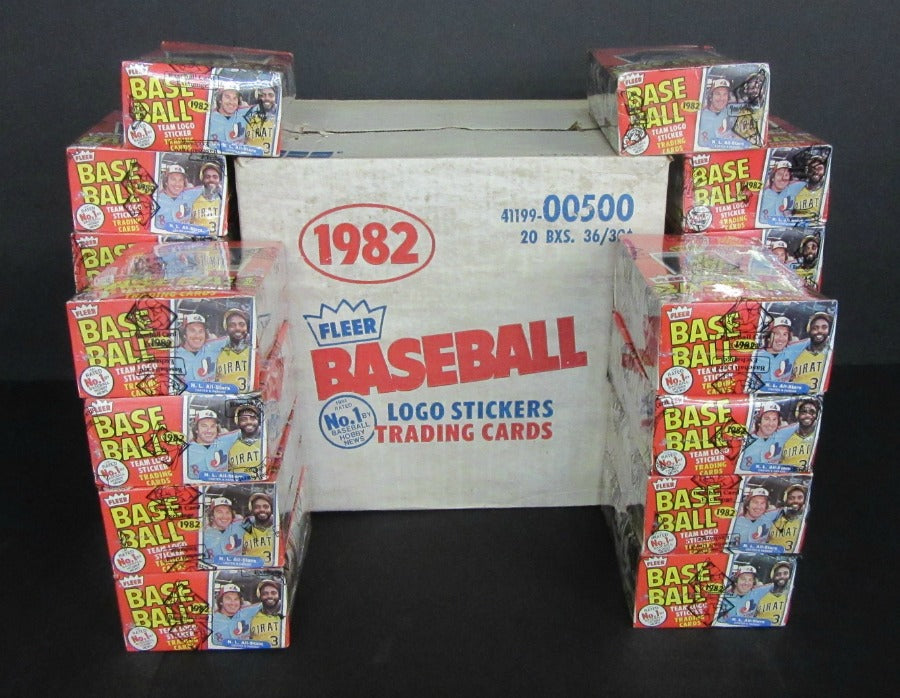1982 Fleer Baseball Unopened Wax Case (20 Box) (BBCE)