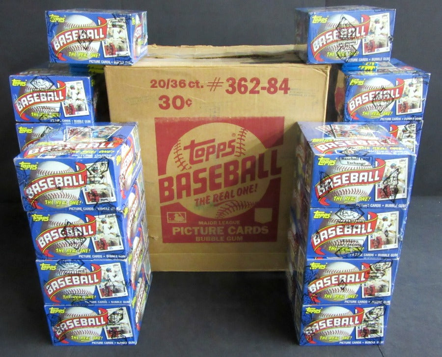 1984 Topps Baseball Unopened Wax Case (20 Box) (BBCE)