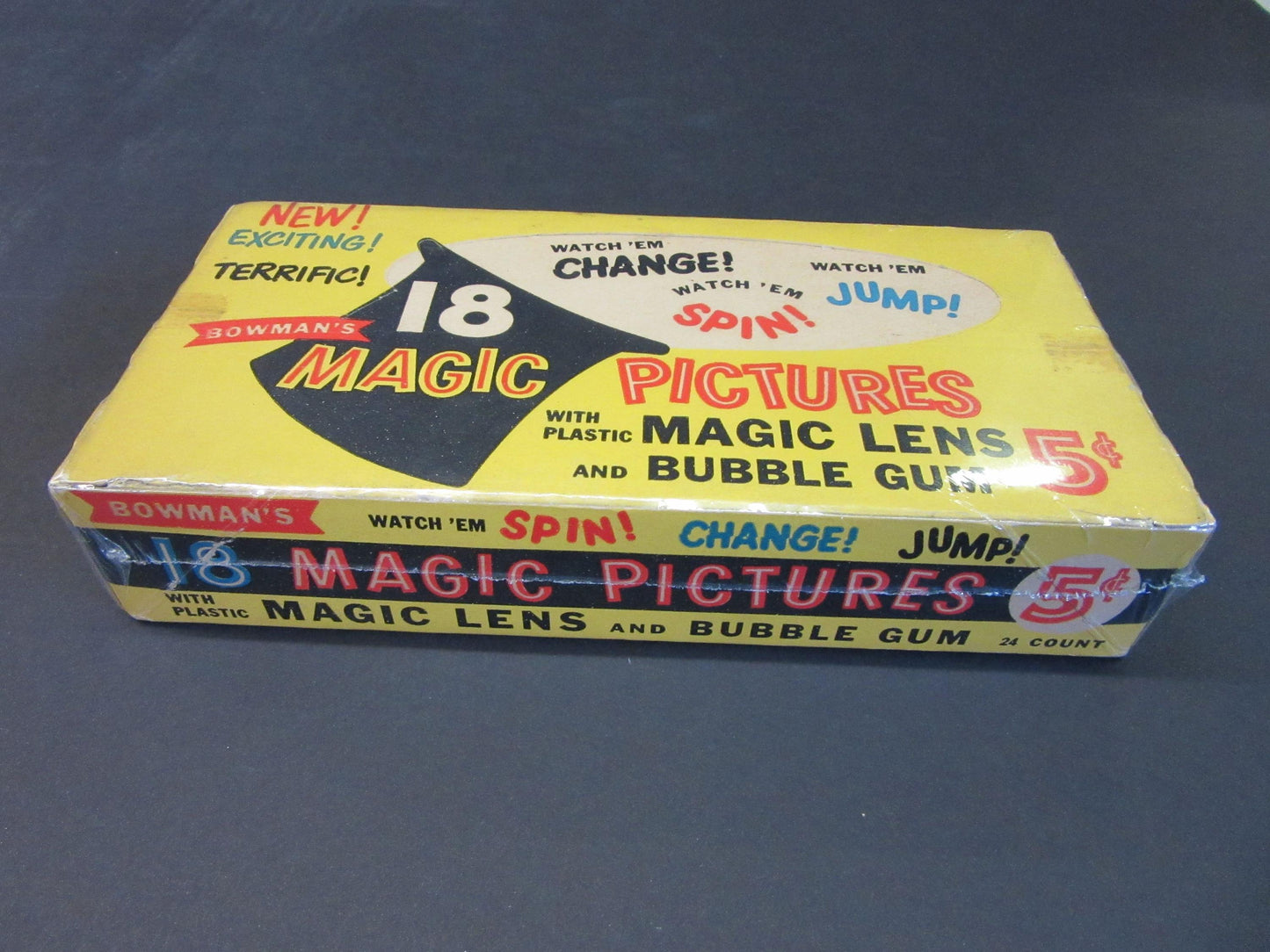1955 Bowman Magic Pictures 5 Cent Empty Display Box