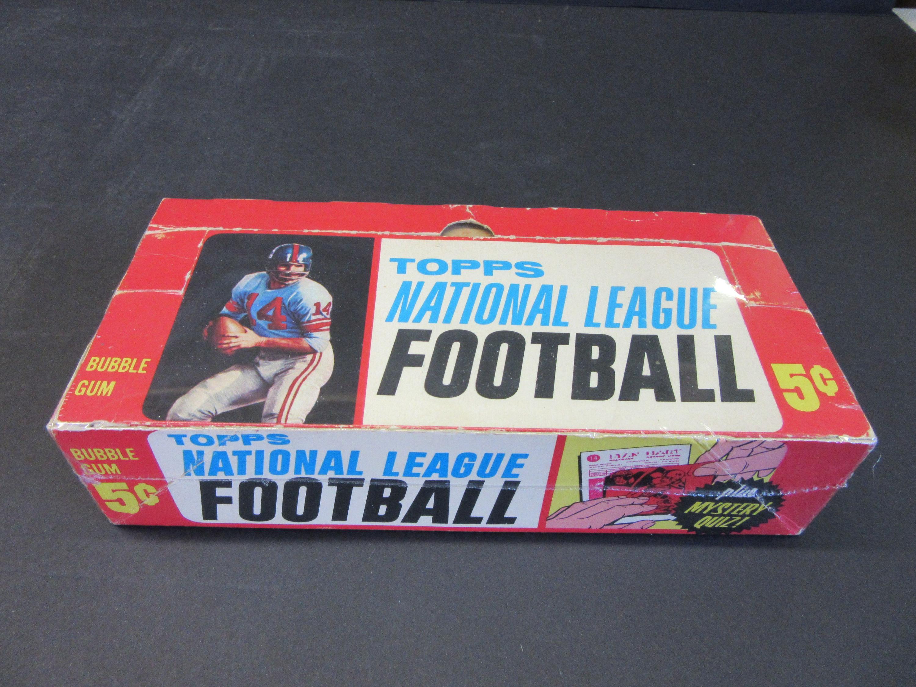 1963 Topps Football 5 Cent Empty Display Box