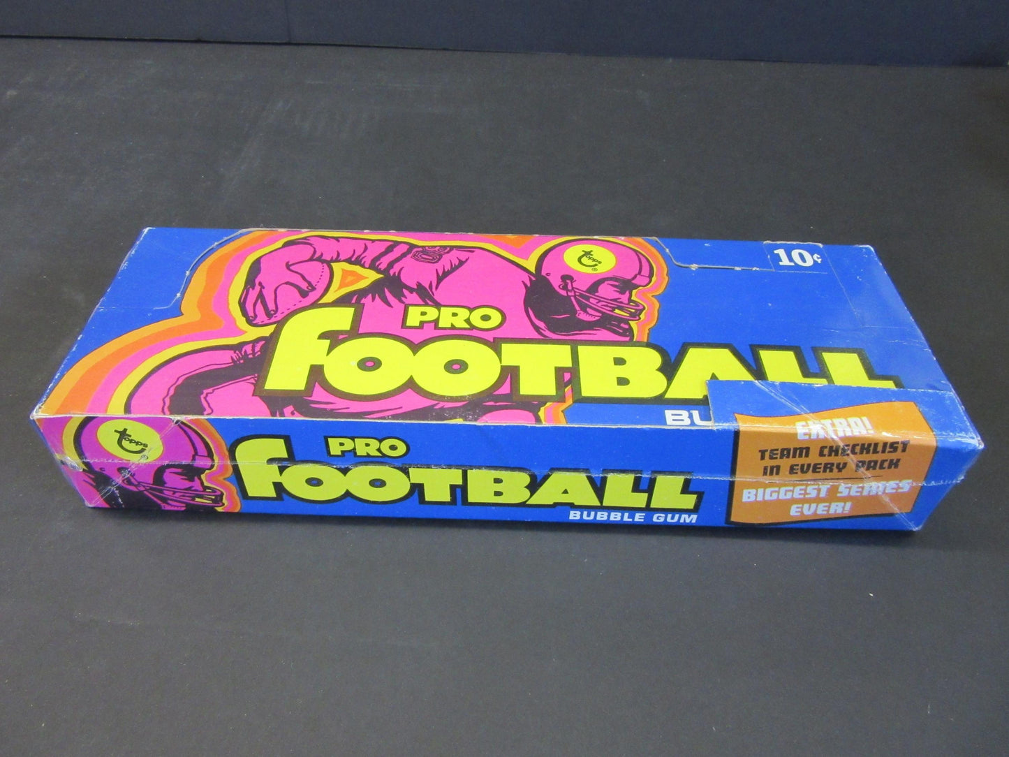 1973 Topps Football 10 Cent Empty Display Box