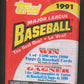 1991 OPC O-Pee-Chee Baseball Unopened Wax Pack