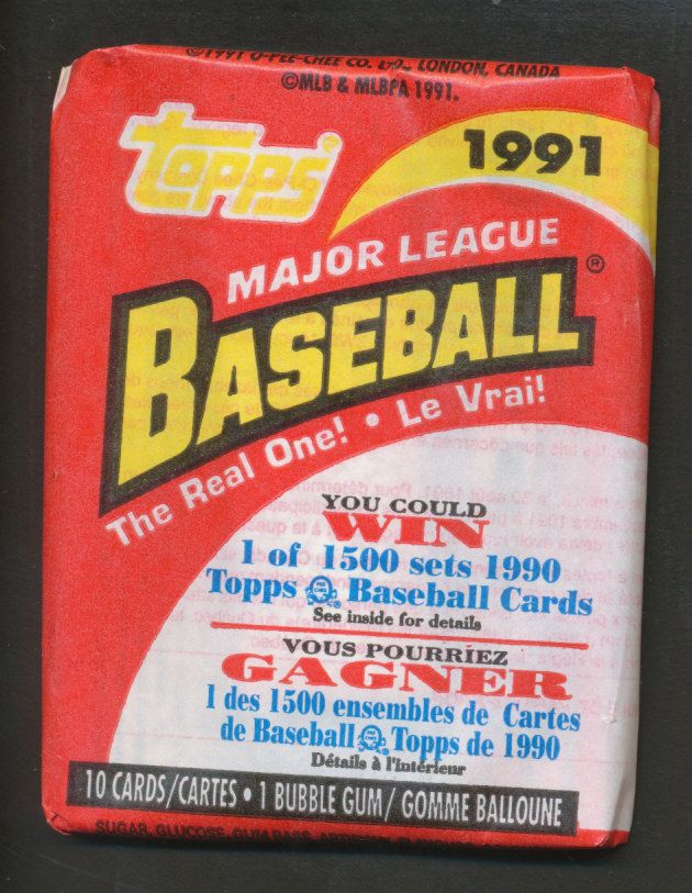 1991 OPC O-Pee-Chee Baseball Unopened Wax Pack