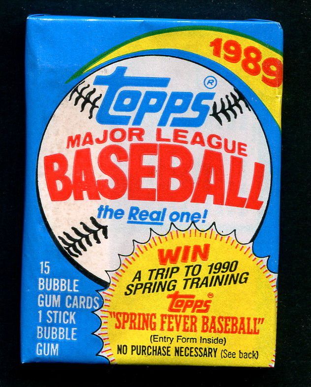 1989 Topps Baseball Unopened Wax Pack