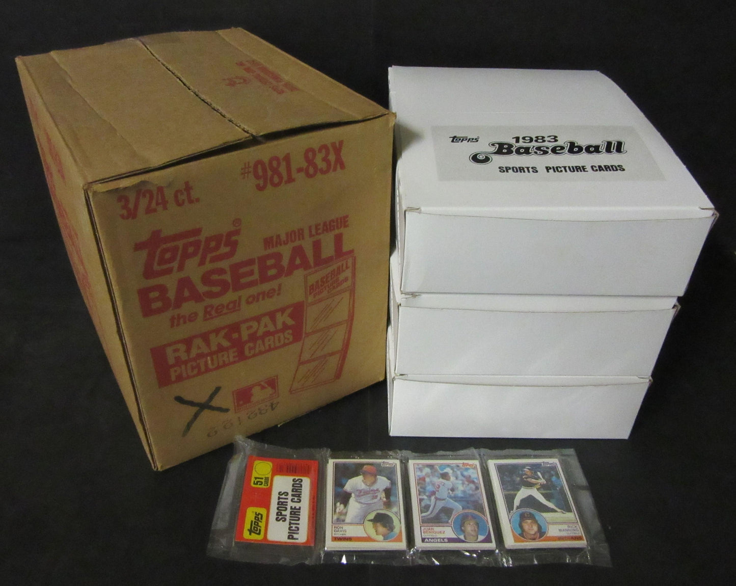 1983 Topps Baseball Unopened Rack Box (Alternate Box)