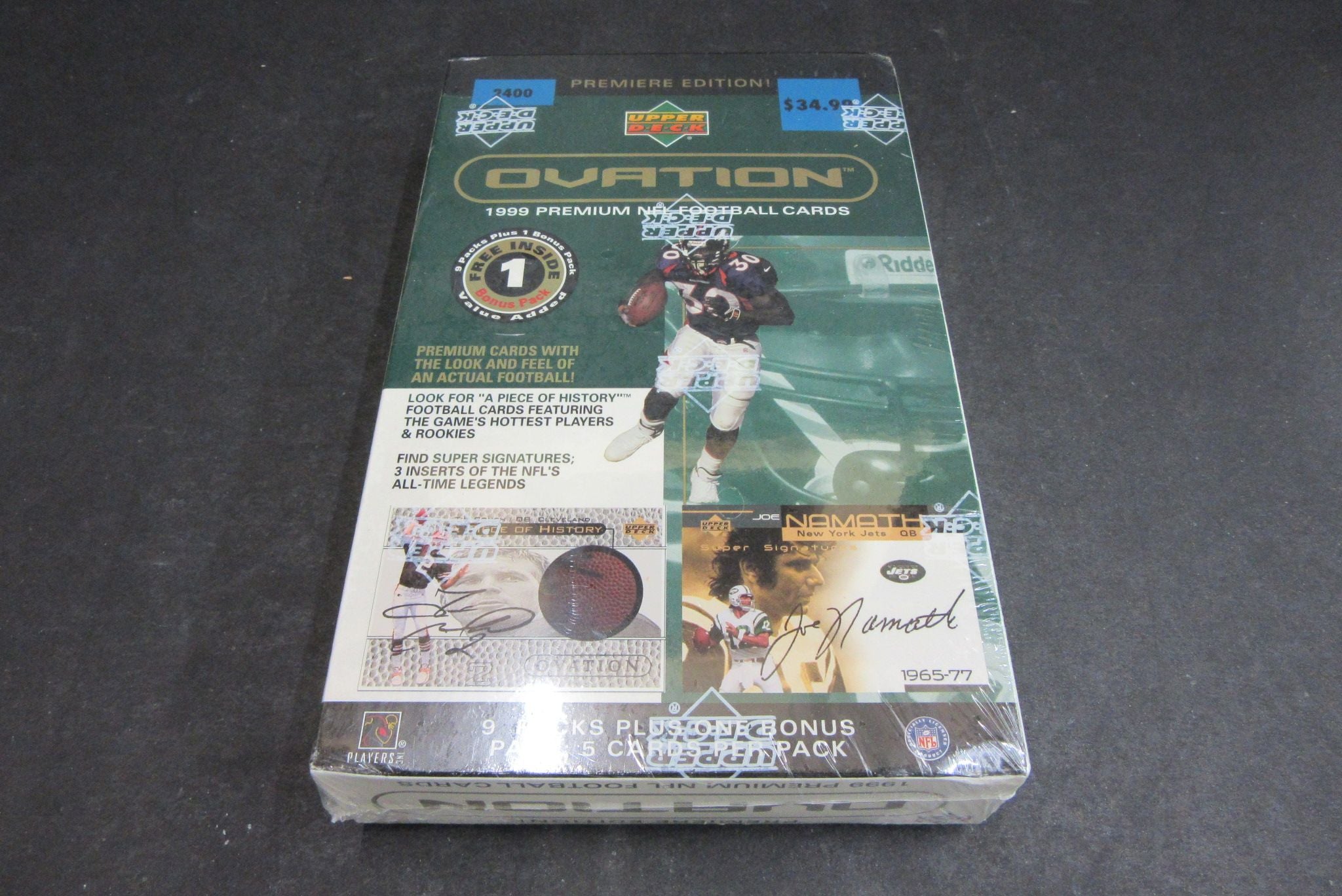 1999 Upper Deck Ovation Football Blaster Box (10/5)