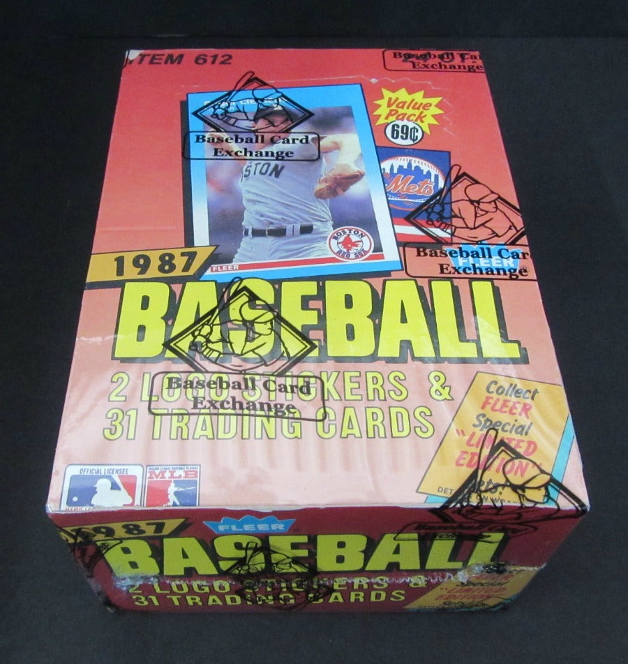 1987 Fleer Baseball Unopened Cello Box (BBCE)