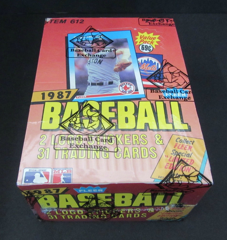 1987 Fleer Baseball Unopened Cello Box (Authenticate)