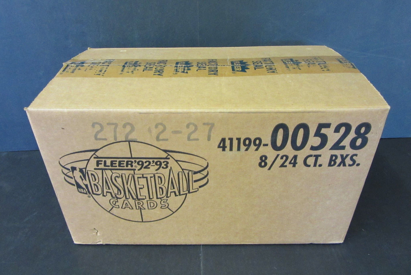 1992/93 Fleer Basketball Series 1 Jumbo Case (8 Box)