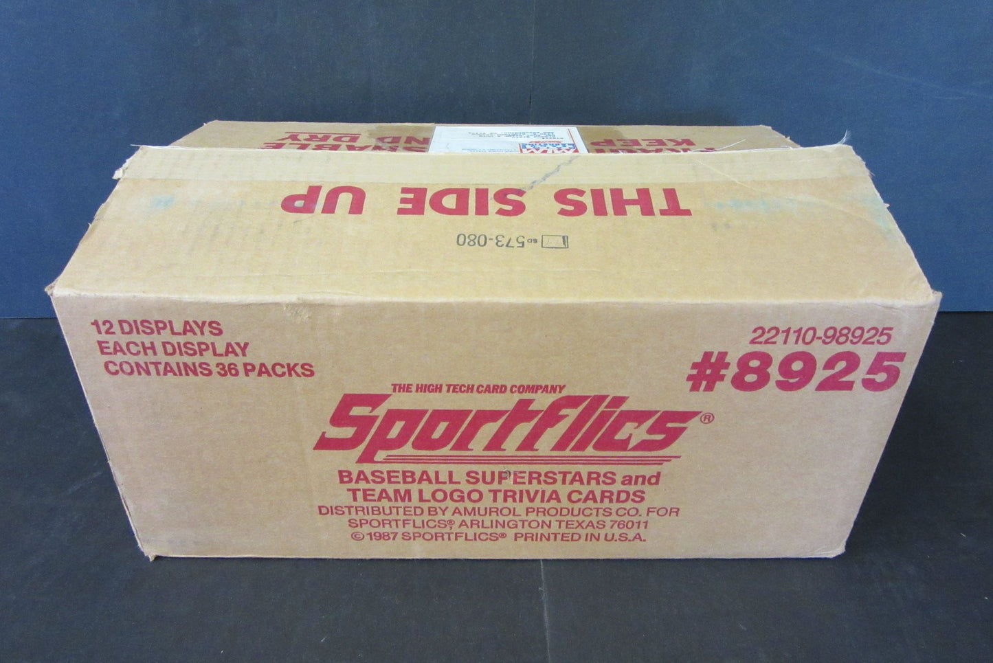 1987 Sportflics Baseball Case (12 Box)