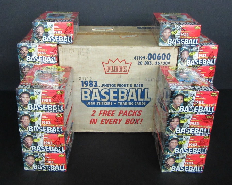 1983 Fleer Baseball Unopened Wax Case (20 Box) (BBCE)