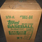 1984 Topps Baseball Unopened Rack Case (3 Box) (Wrapped) (FASC)