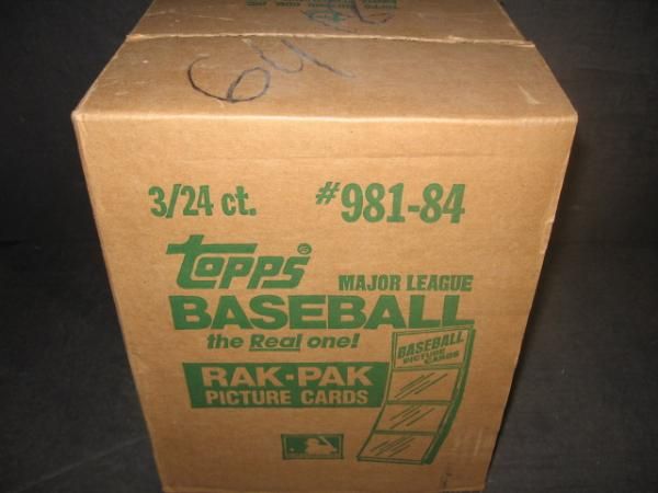 1984 Topps Baseball Unopened Rack Case (3 Box) (Wrapped) (FASC)