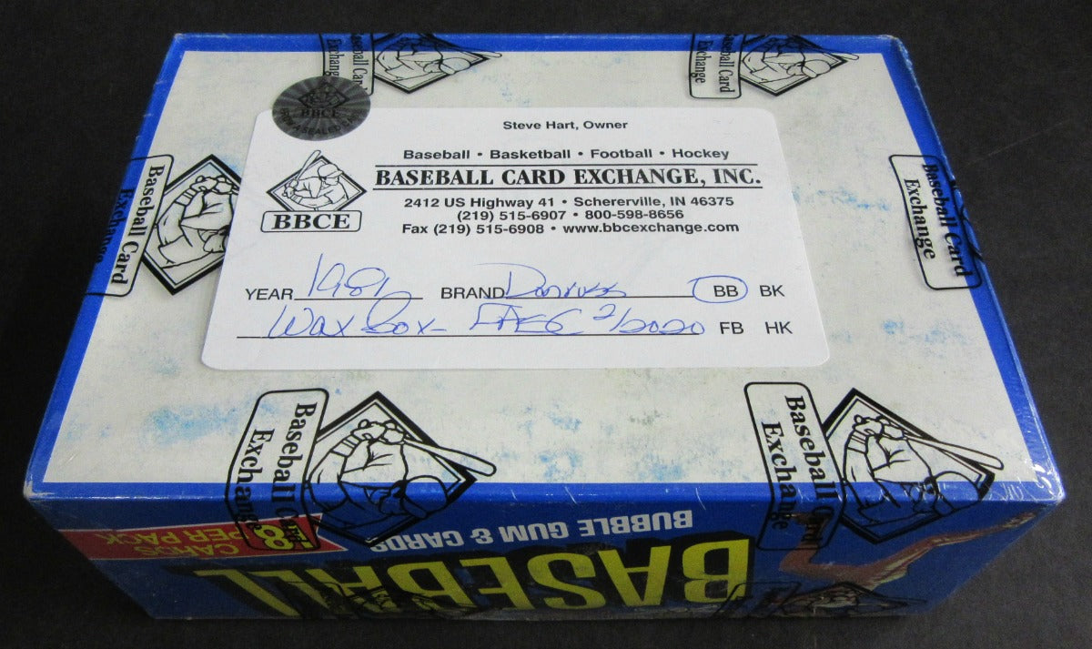 1981 Donruss Baseball Unopened Wax Box (FASC)