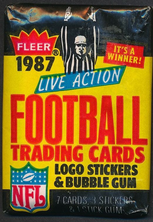 1987 Fleer Football Unopened Wax Pack
