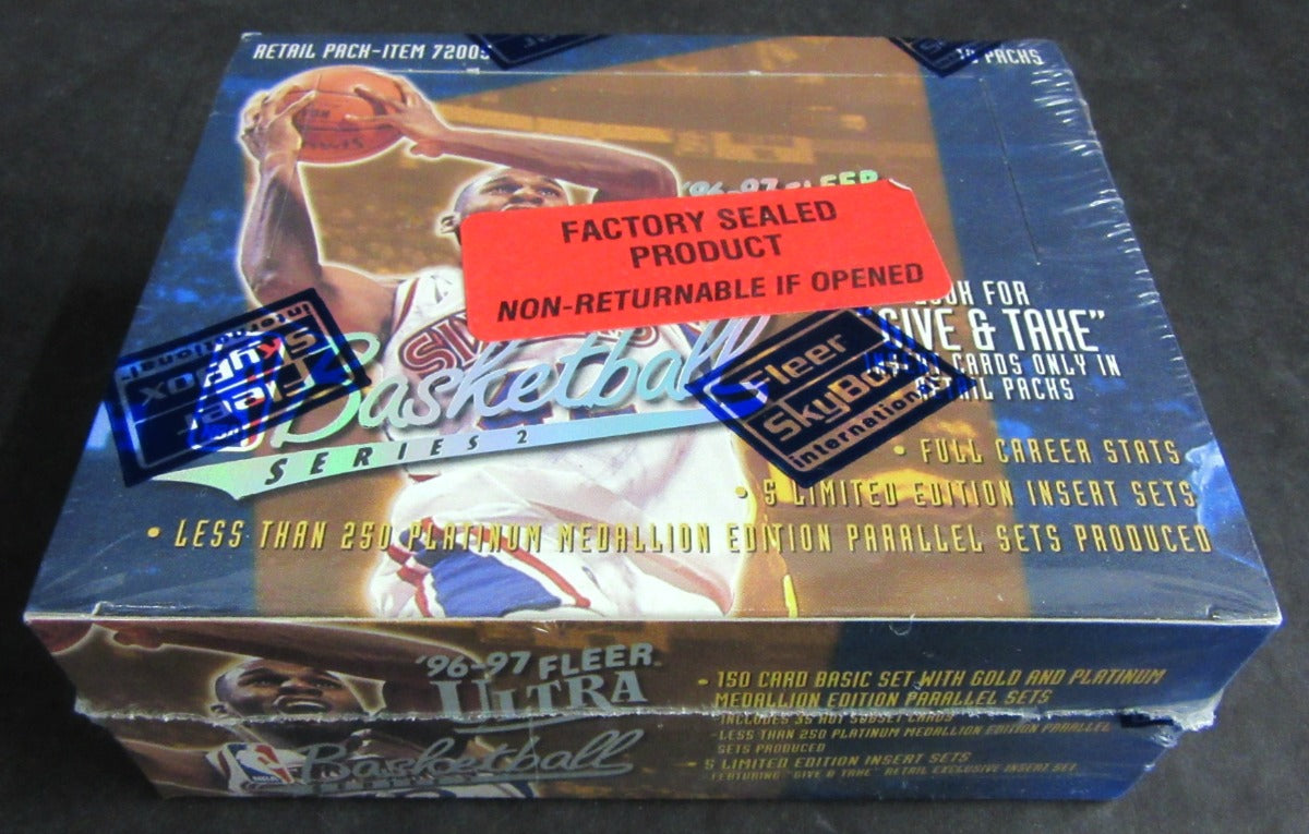 1996/97 Fleer Ultra Basketball Series 2 Box (Retail)