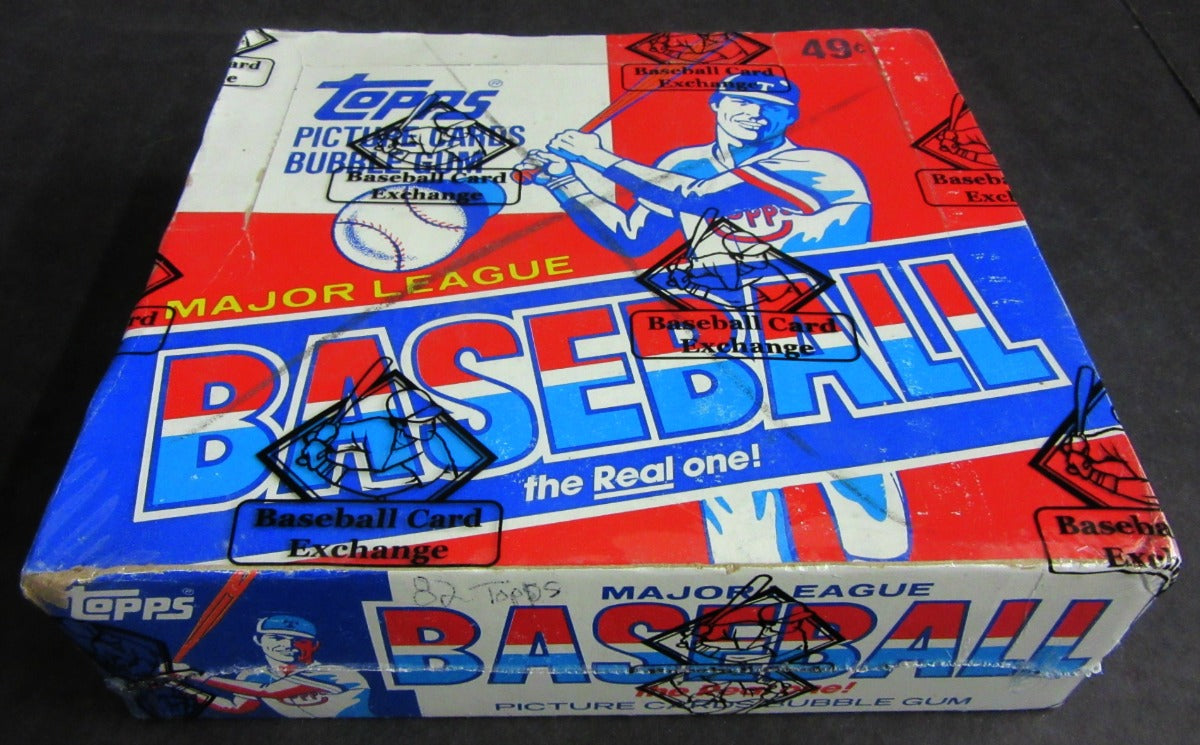 1982 Topps Baseball Unopened Cello Box (BBCE) (X-Out)