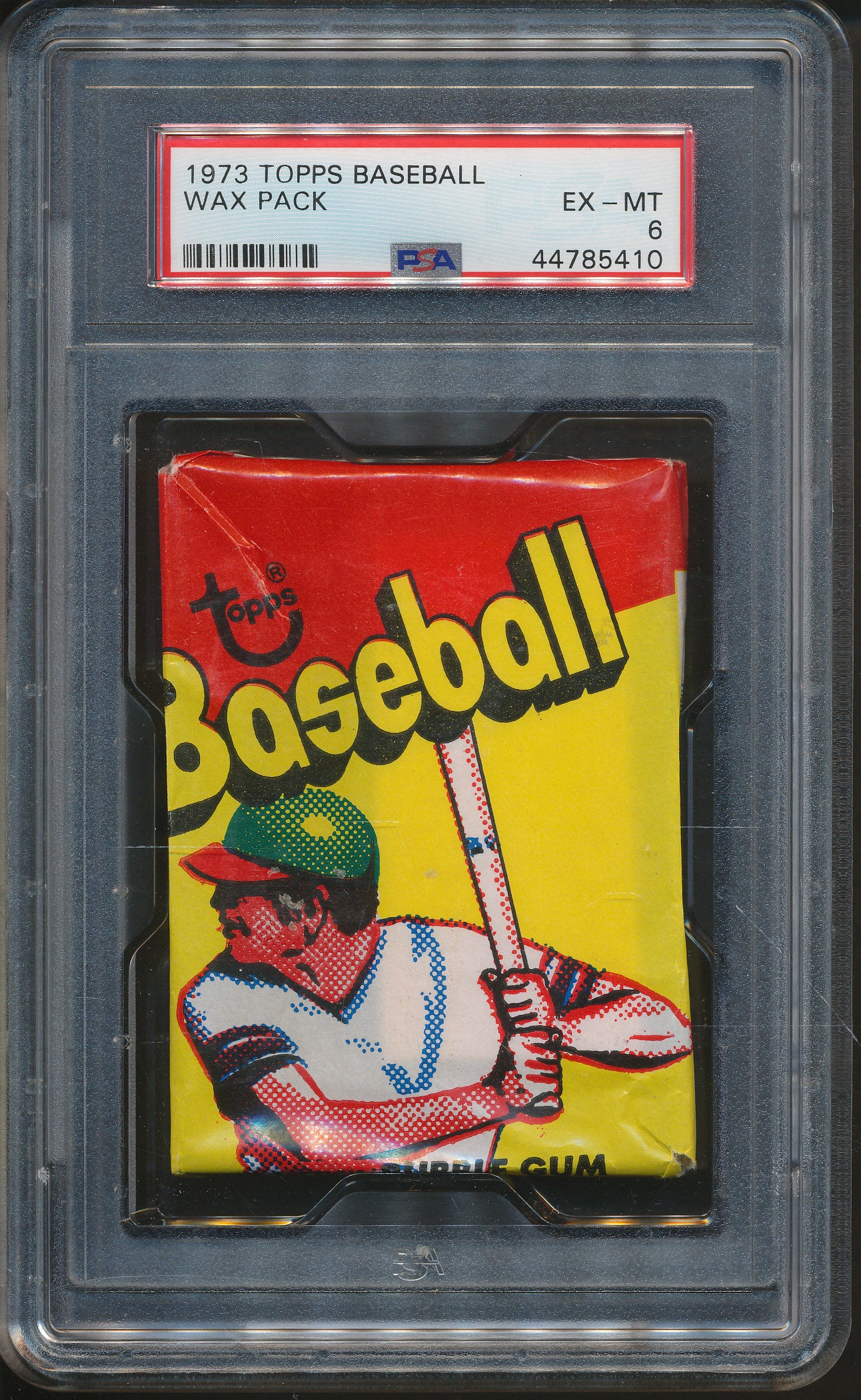 1973 Topps Baseball Unopened Wax Pack PSA 6