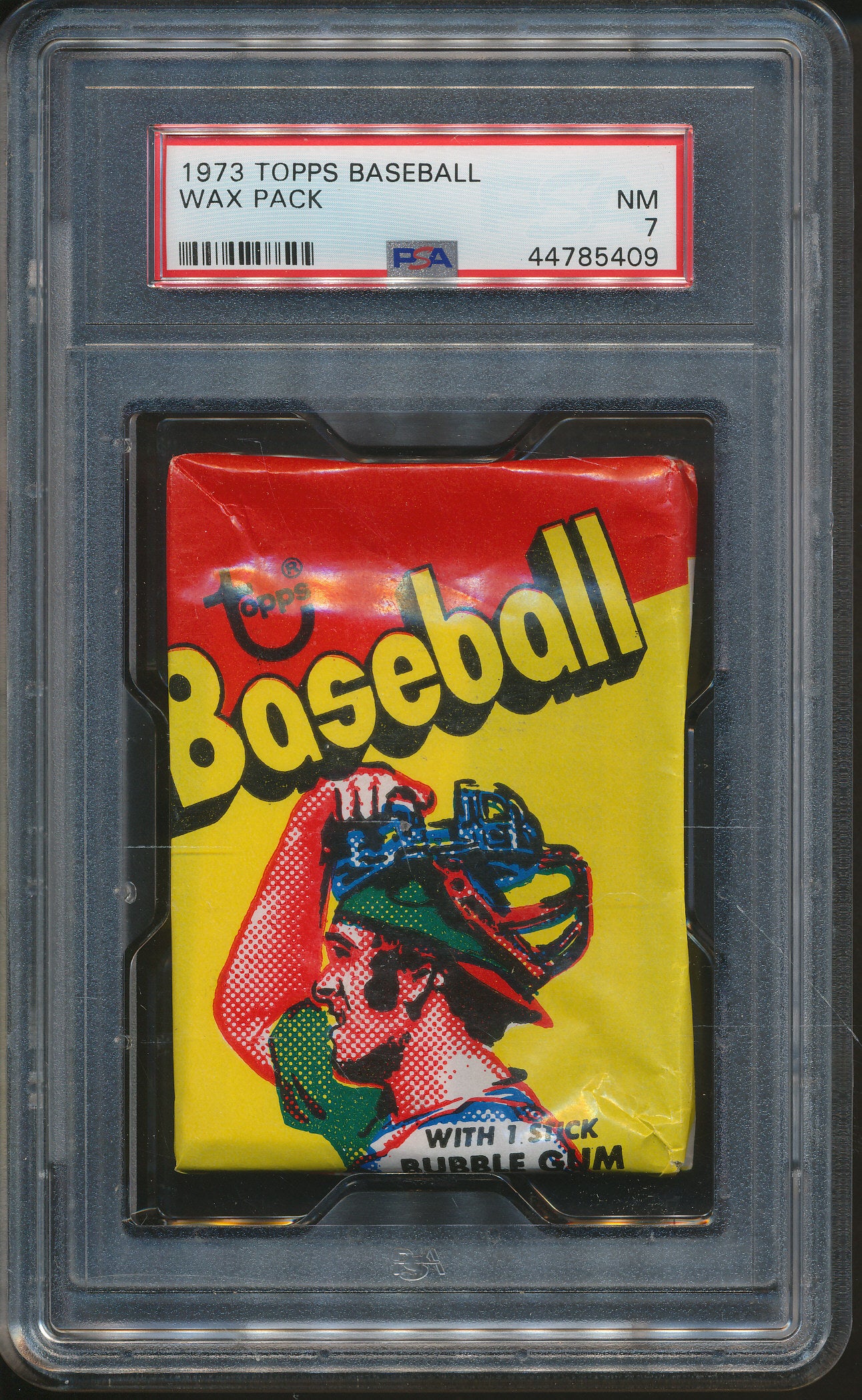 1973 Topps Baseball Unopened Wax Pack PSA 7