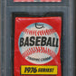 1976 Topps Baseball Unopened Wax Pack PSA 6