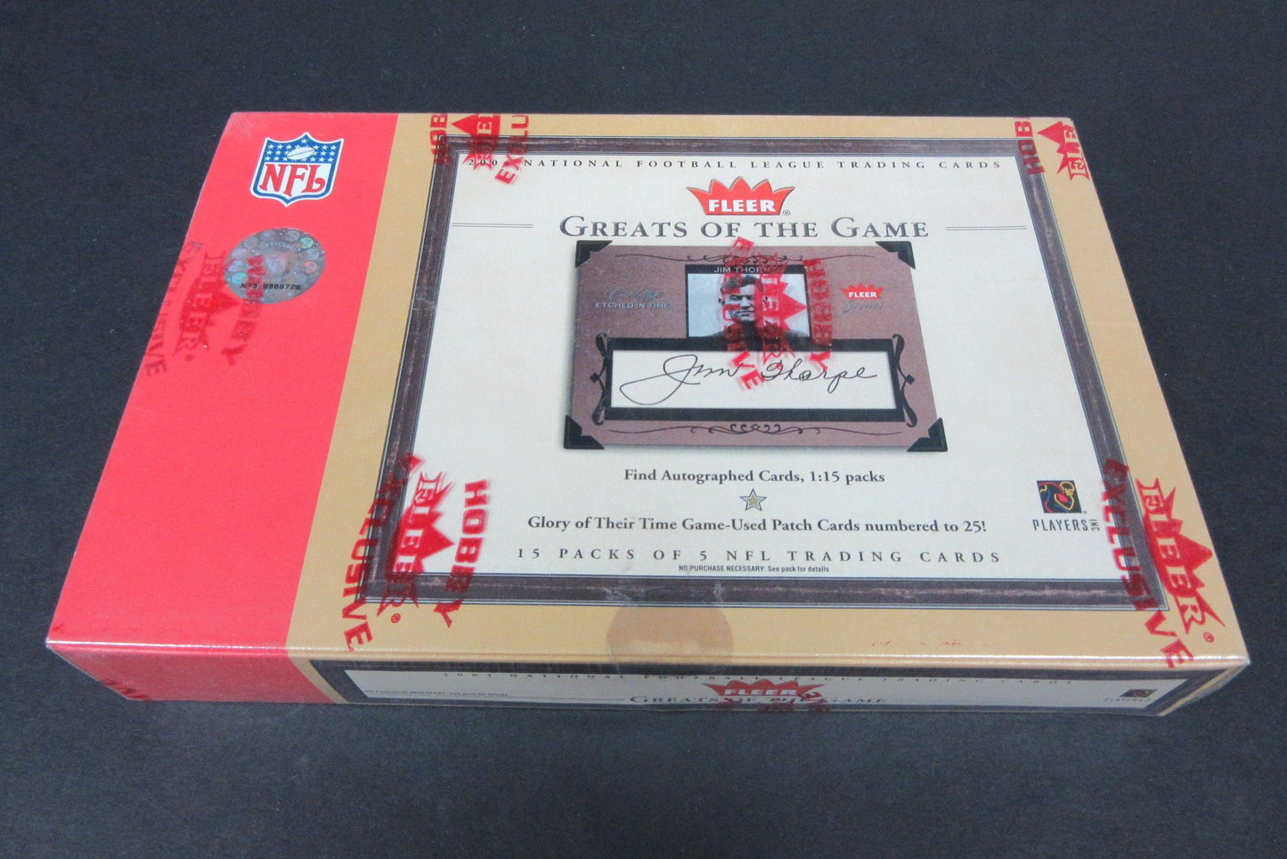 2004 Fleer Greats Of The Game Football  Box (Hobby)