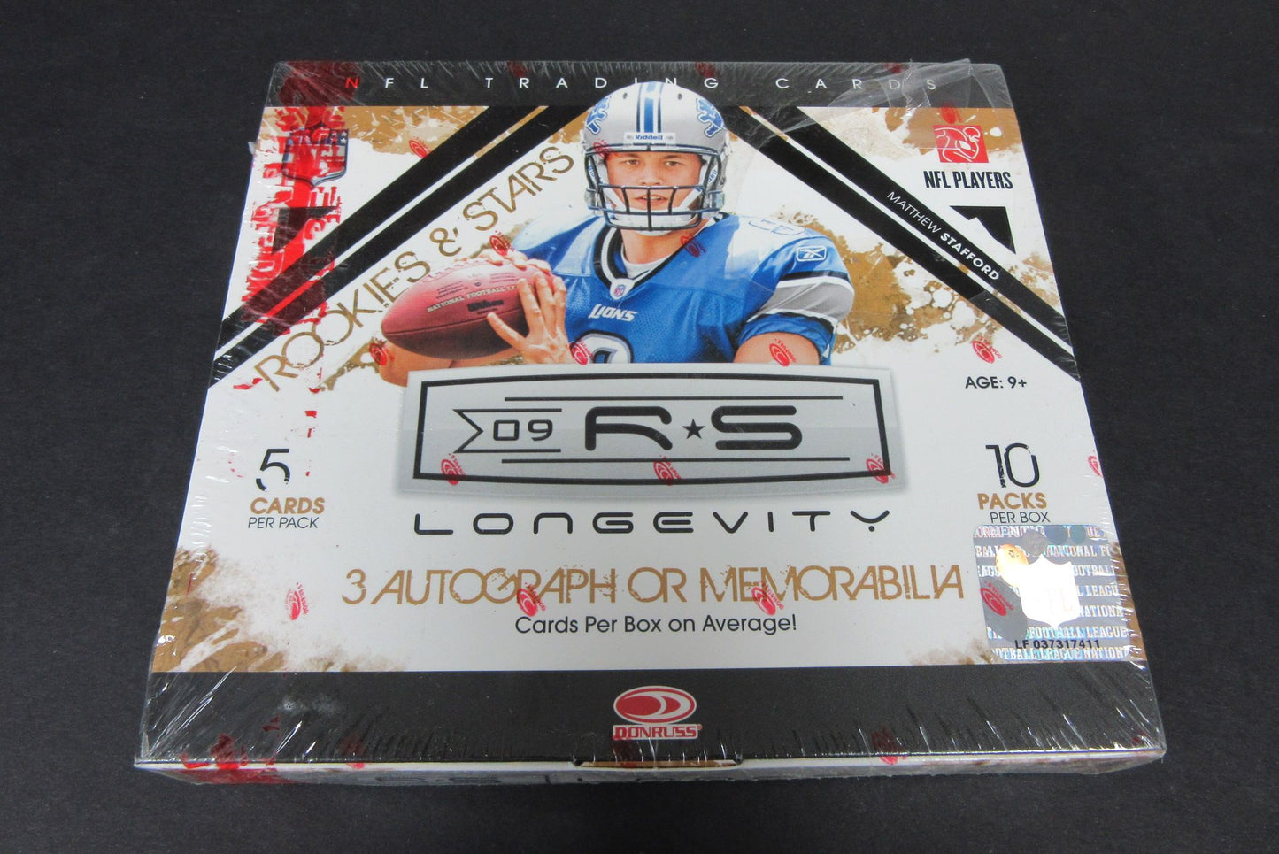 2009 Panini Leaf Rookies Stars Longevity Football Box