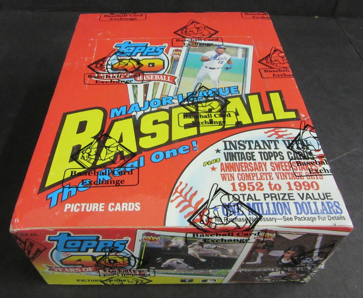 1991 Topps Baseball Unopened Rack Box (FASC)