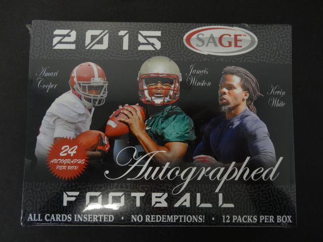 2015 Sage Autographed Football Box (Hobby)
