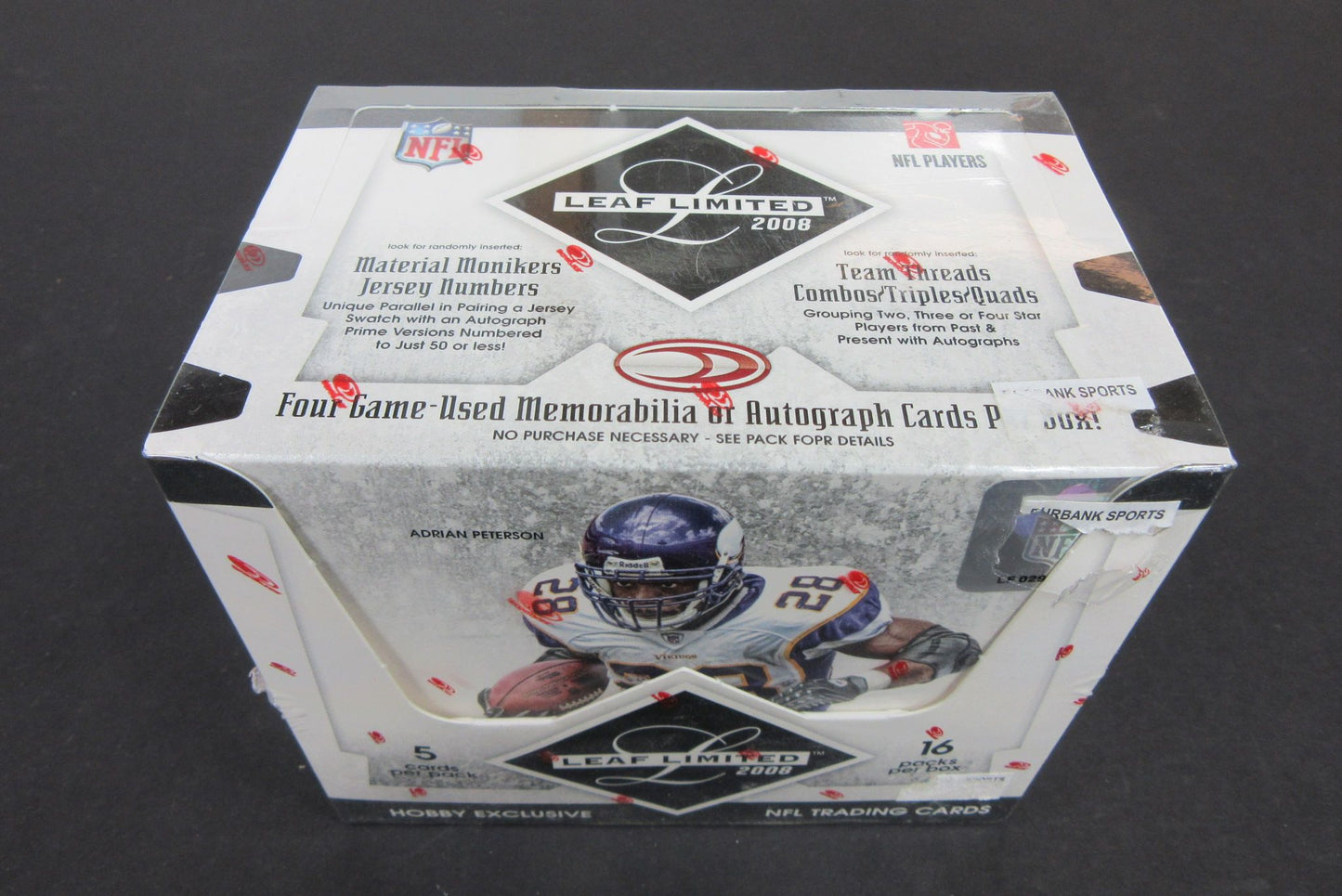 2008 Donruss Leaf Limited Football Box (Hobby)