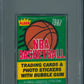 1987 1987/88 Fleer Basketball Unopened Wax Pack PSA 7