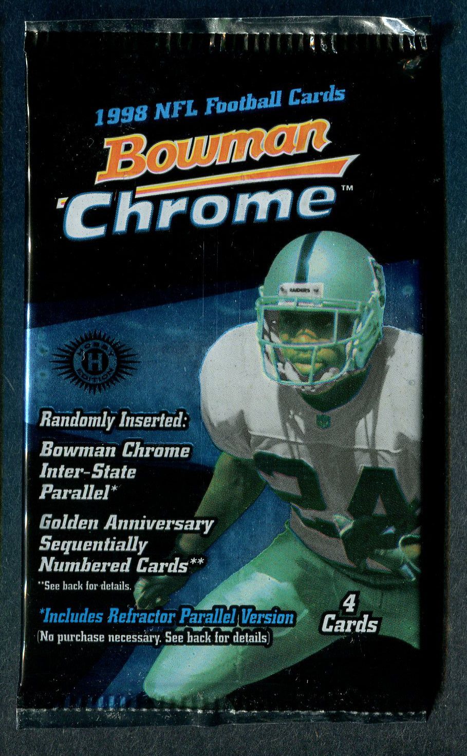 1998 Bowman Chrome Football Unopened Pack (Hobby)