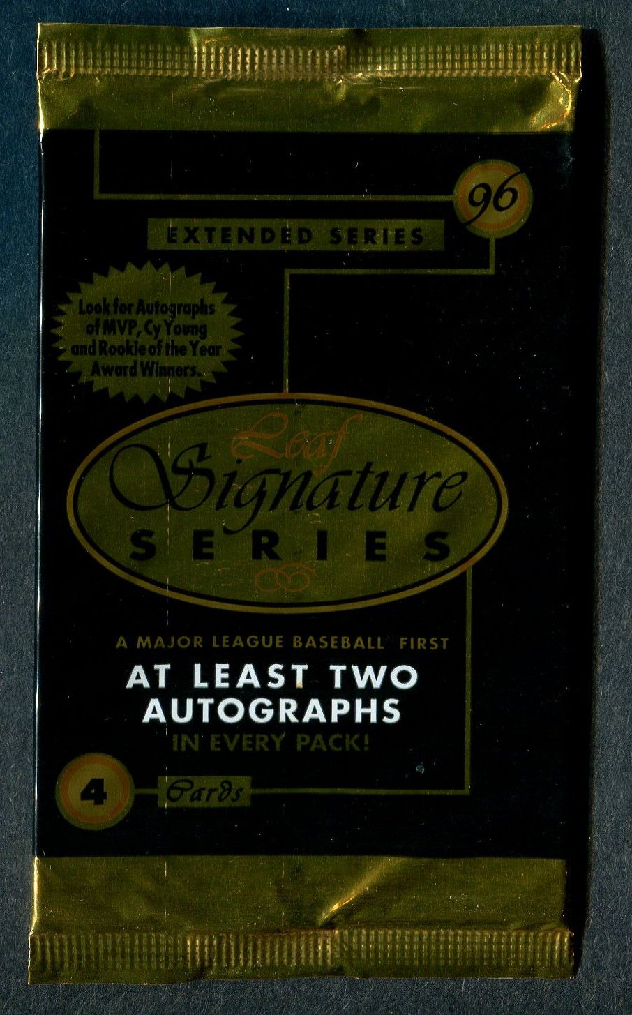 1996 Leaf Signature Series Baseball Extended Series Unopened Pack