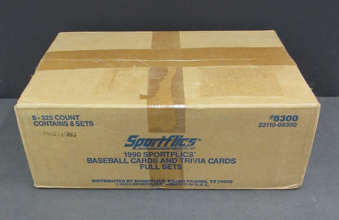 1990 Sportflics Baseball Factory Set Case (8 Sets)