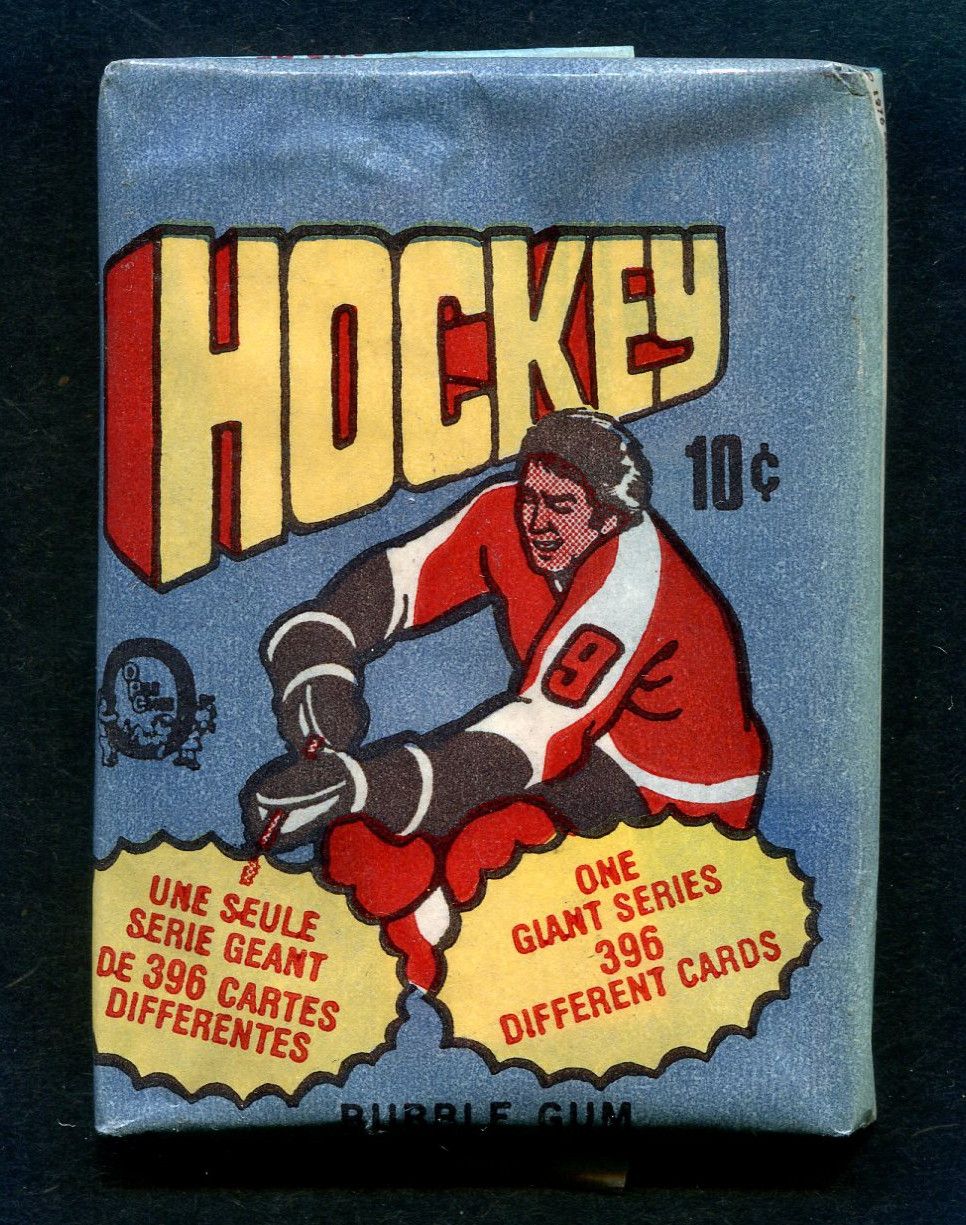 1976-77 OPC O-Pee-Chee Hockey Unopened Wax Pack (Faded)