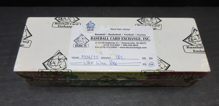 1974/75 OPC O-Pee-Chee WHA Hockey Unopened Wax Box (BBCE)