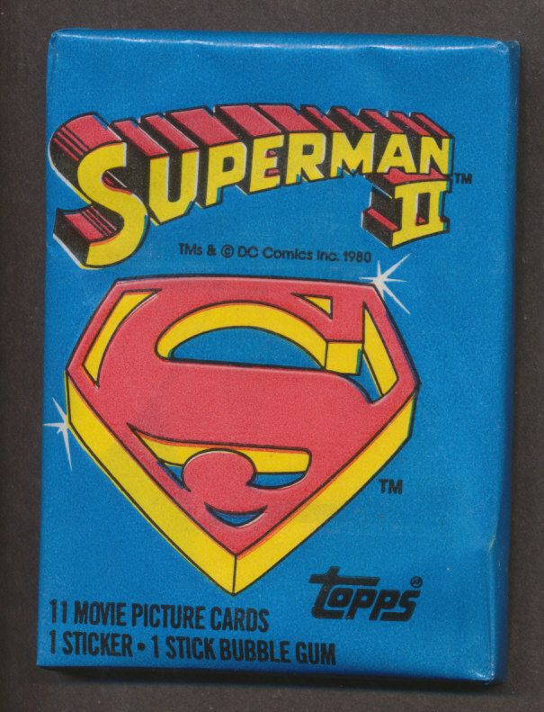 1981 Topps Superman II Unopened Wax Pack