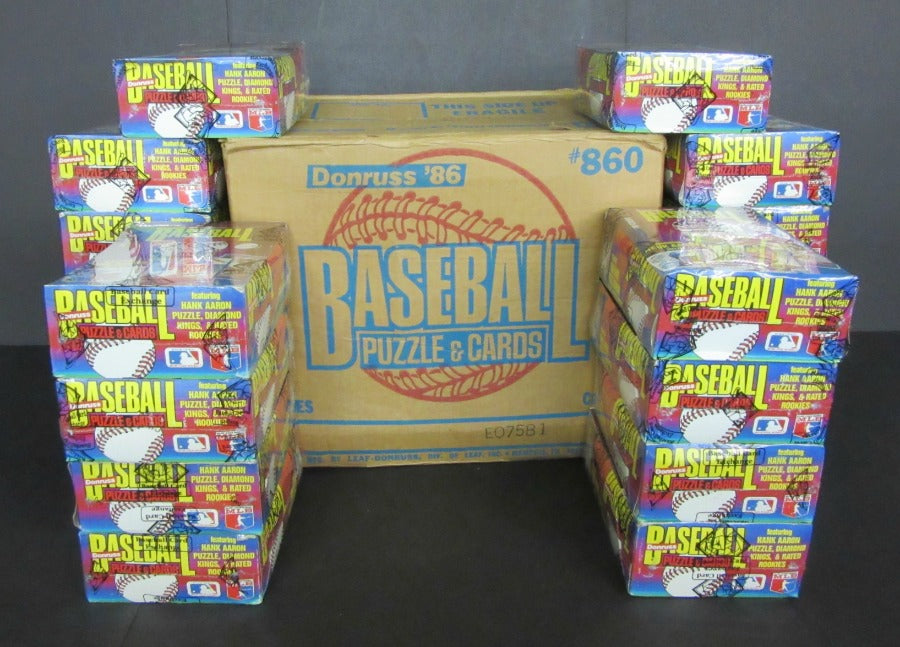 1986 Donruss Baseball Unopened Wax Case (20 Box) (BBCE)