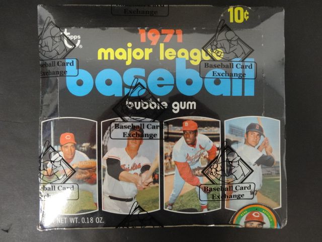 1971 Topps Baseball Unopened Wax Box