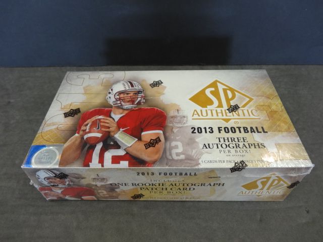 2013 Upper Deck SP Authentic Football Box (Hobby)