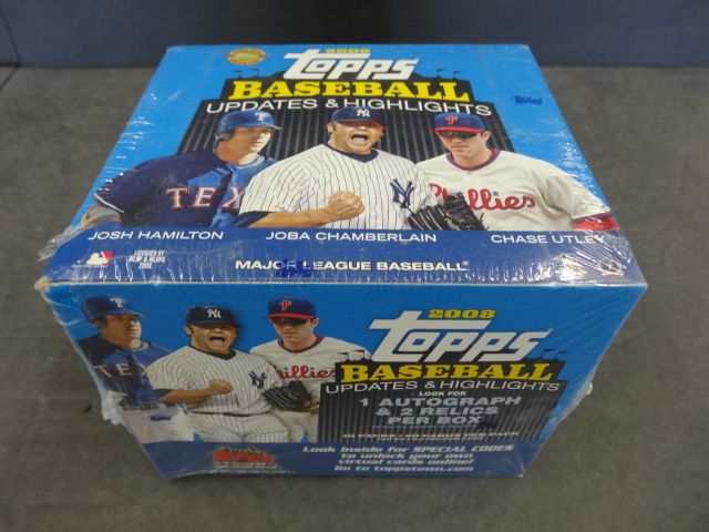 2008 Topps Baseball Updates & Highlights Jumbo Box (HTA) (10/50)