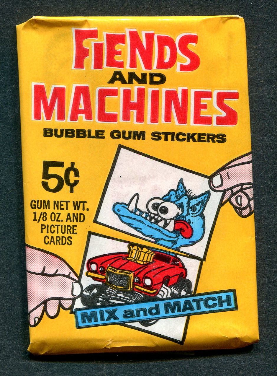1970 Donruss Fiends and Machines Unopened Wax Pack