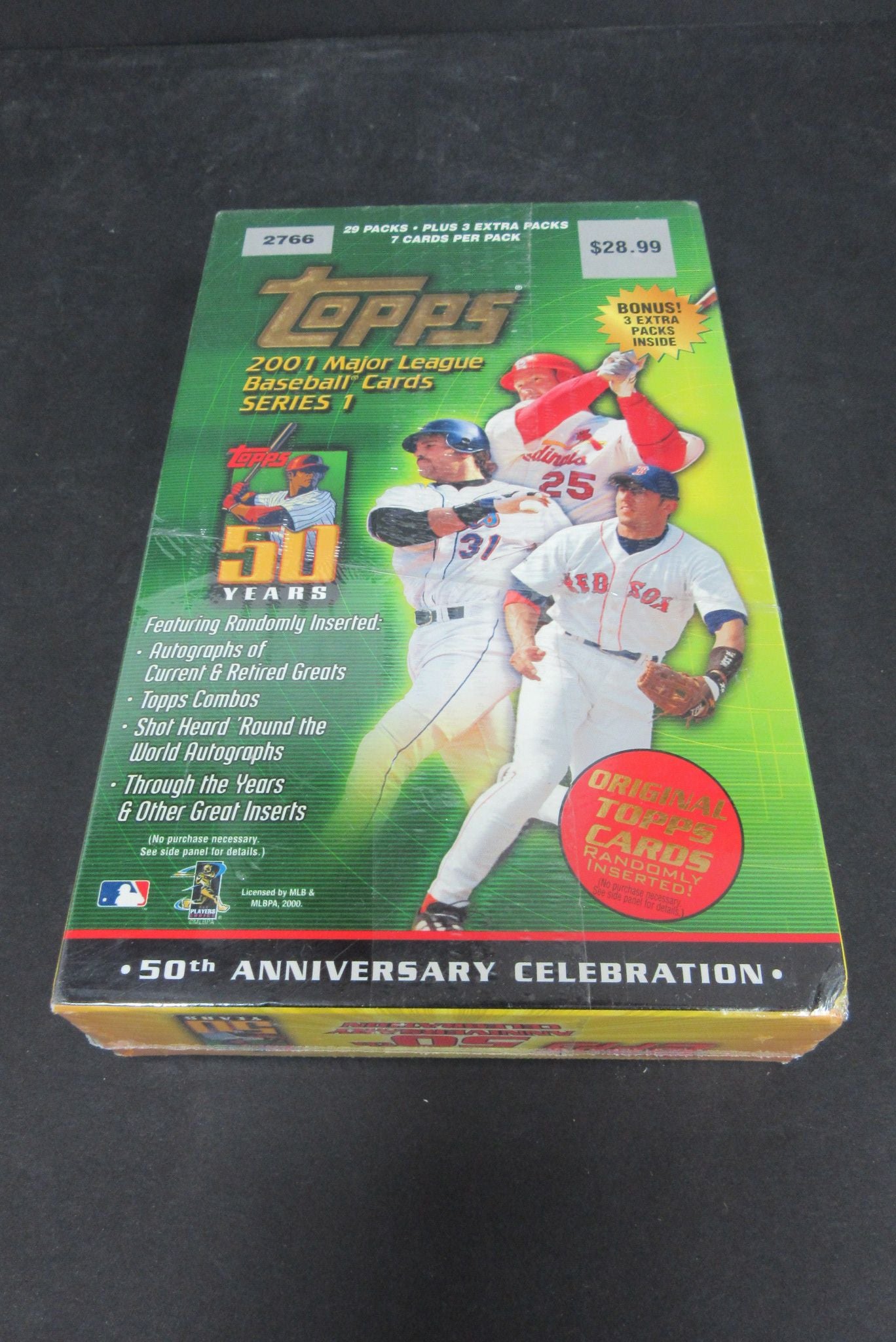 2001 Topps Baseball Series 1 Blaster Box (32/7)