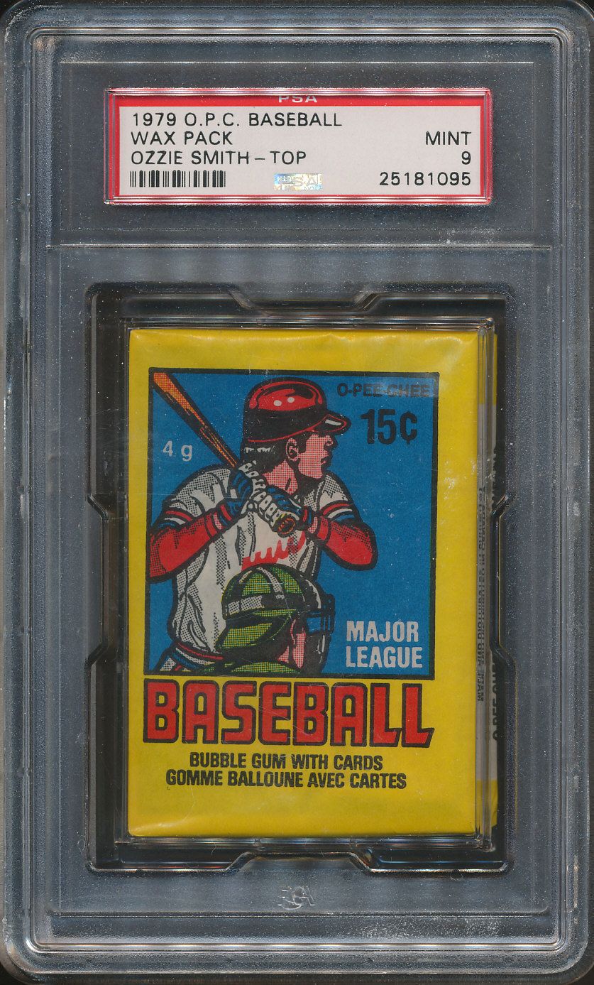 1979 OPC O-Pee-Chee Baseball Unopened Wax Pack PSA 8