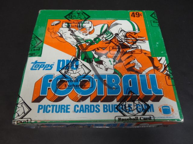1981 Topps Football Unopened Cello Box (BBCE) (X-Out)