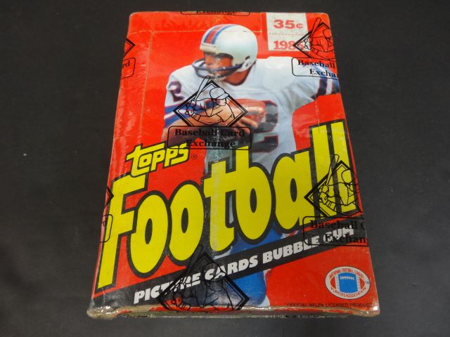 1985 Topps Football Unopened Wax Box (In 1981 Display)